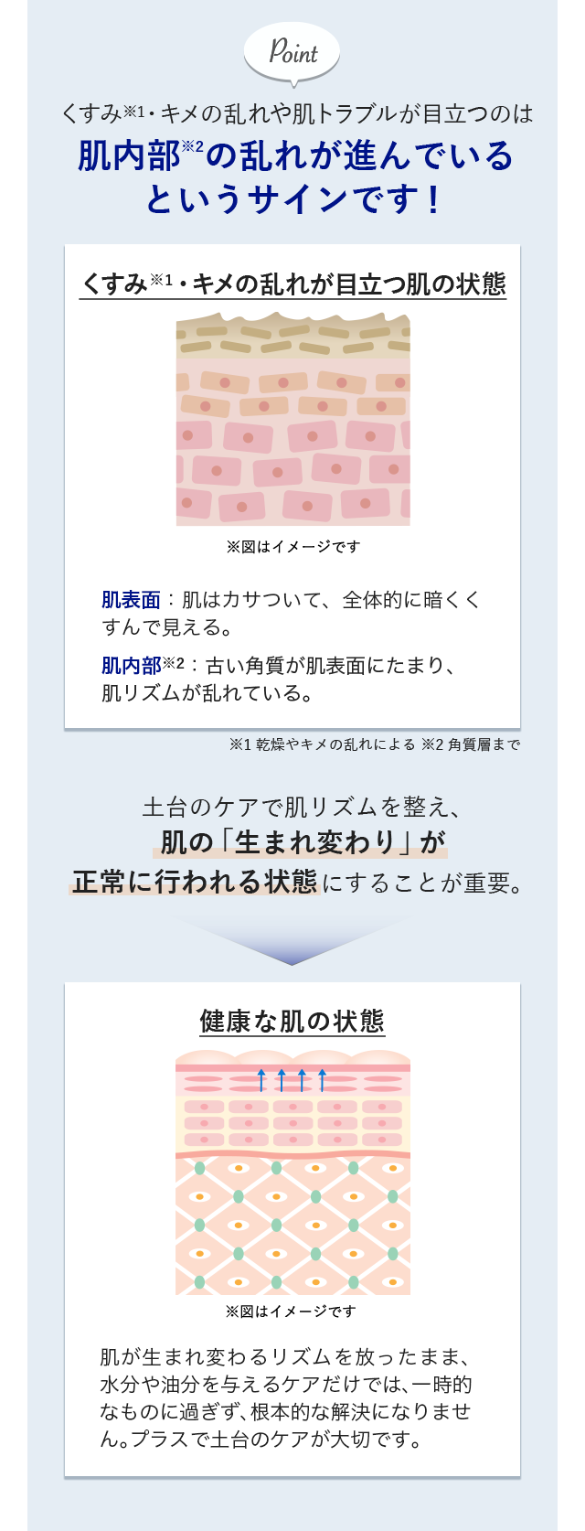 くすみ・キメの乱れ
